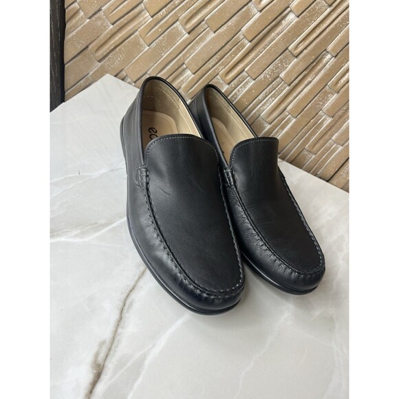 ECCO Classic Moc 2.0 Men Sz 43  Us 9 9.5 Leather Moccasin Slip On Loafers Shoes main image 7